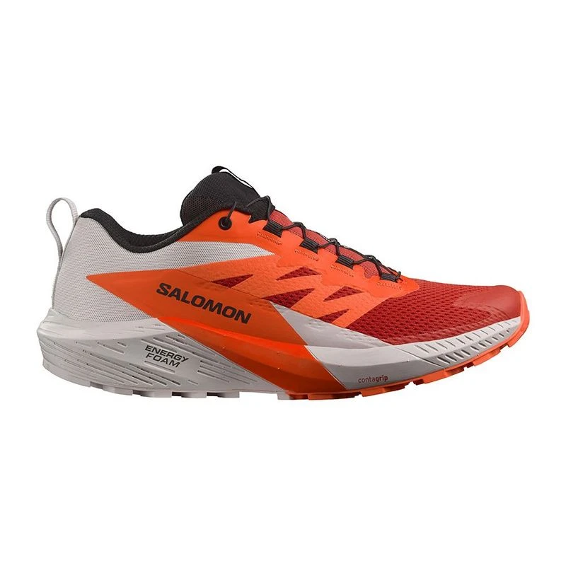Salomon Mens Sense Ride 5 Trail Running Shoes (Red  display picture 2