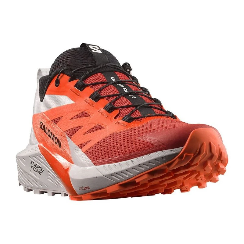 Salomon Mens Sense Ride 5 Trail Running Shoes (Red 