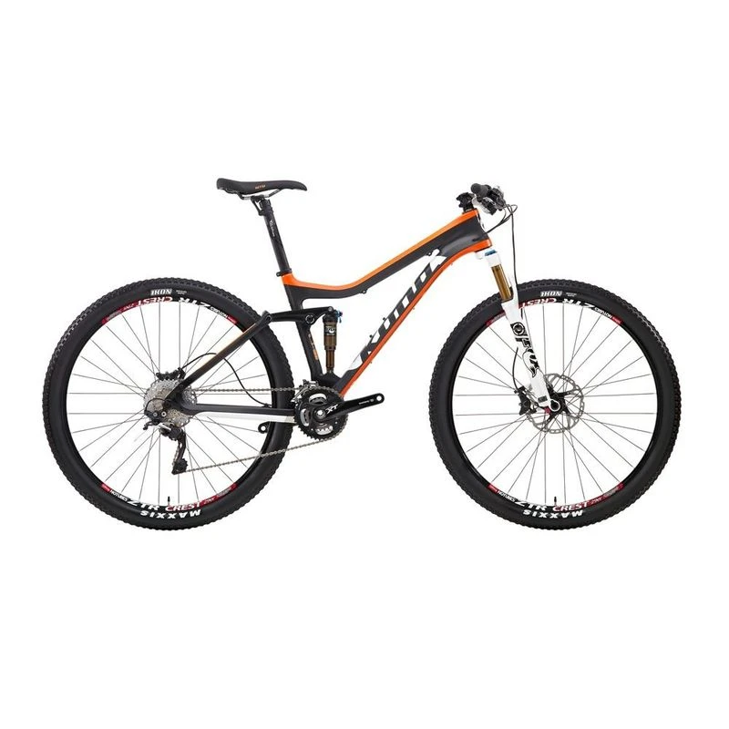 Kona Hei Hei Supreme Full Suspension Mountain Bike (Grey/Orange) | Spo