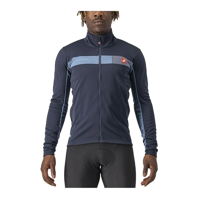 Castelli Mens Mortirolo 6S Jacket (Blue/Silver) | Sportpursuit.com