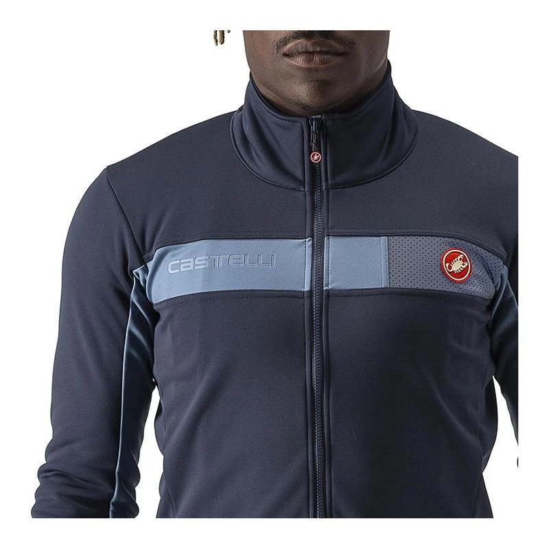 Castelli Mens Mortirolo 6S Jacket (Blue/Silver) | Sportpursuit.com