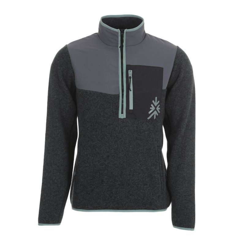 Dare2b Freethink II Pile Uomo Con Mezza Zip – In Poliestere Riciclato 100%, Leggero, Caldo, Collo Alto, Peso 240 G (taglia M), Nero - 3