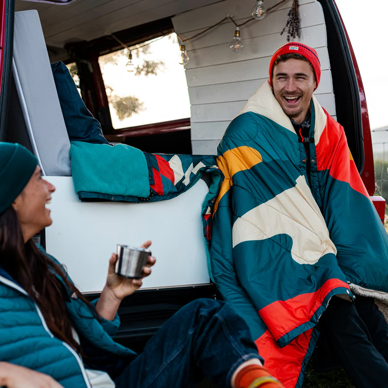 Natural Park Landscape Sherpa Blanket (Petrol) | Sportpursuit.com