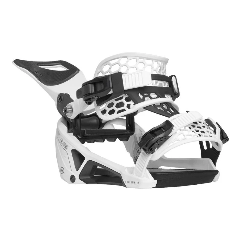 Nidecker Mens Supermatic Snowboard Bindings (White) | Sportpursuit.com