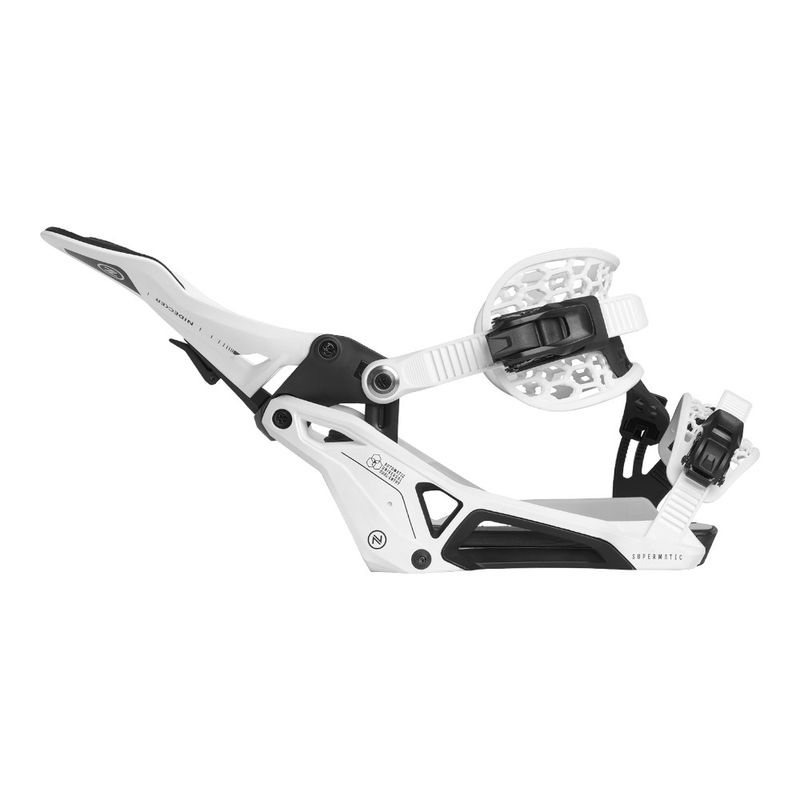 Nidecker Mens Supermatic Snowboard Bindings (White) | Sportpursuit.com
