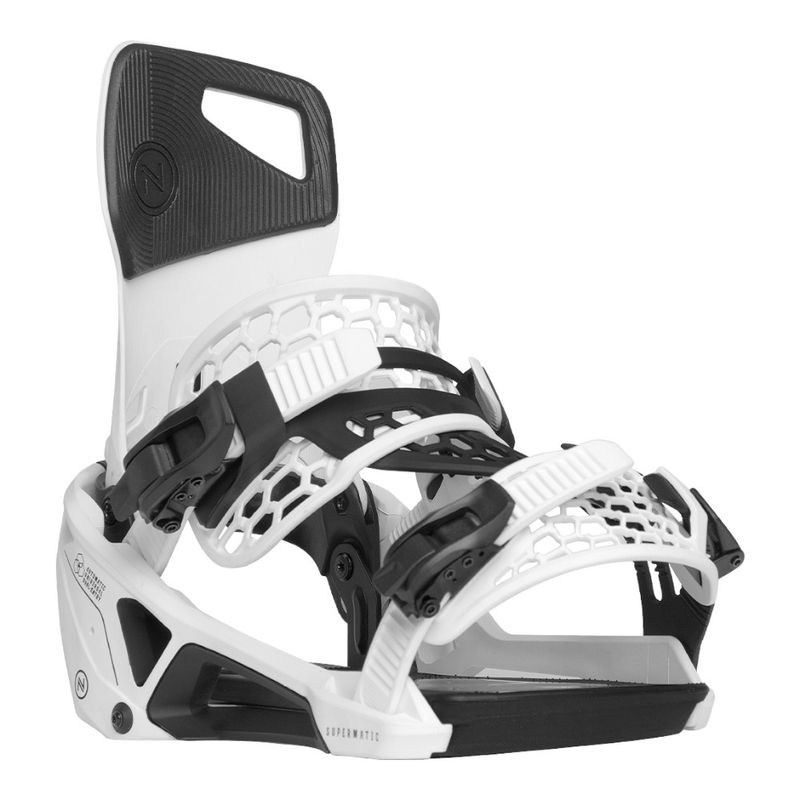 Nidecker Mens Supermatic Snowboard Bindings (White) | Sportpursuit.com