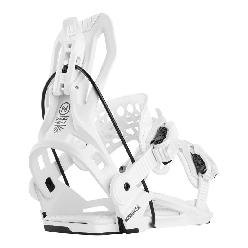 Nidecker Mens Supermatic Snowboard Bindings (White) | Sportpursuit.com