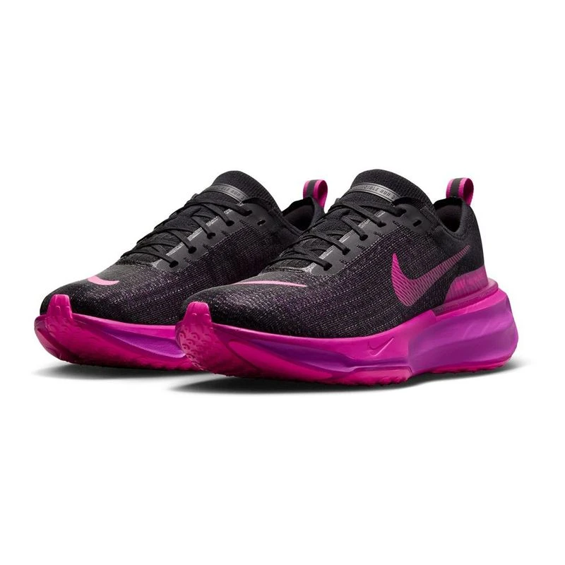 Nike Mens Invincible 3 Running Shoes (Black/Laser Fuchsia/Vivid Grape)