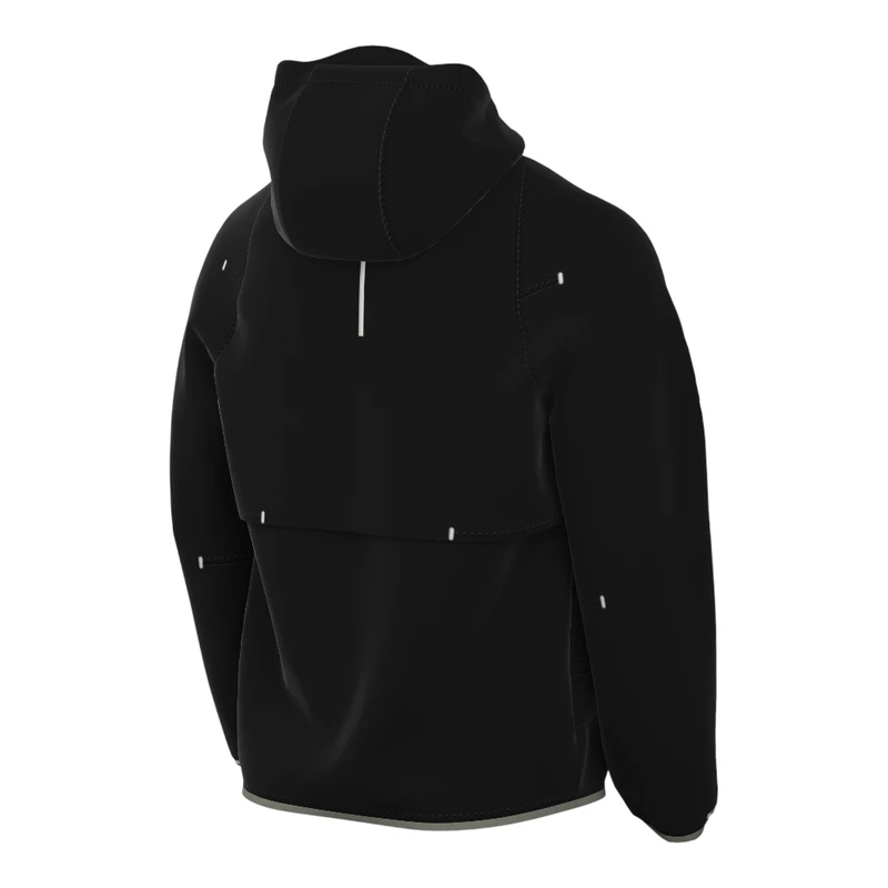 Nike Running Division フード付きジャケット Nike Mens Run Div Windproof Jacket (Black/Reflective Silv) | Sportpurs
