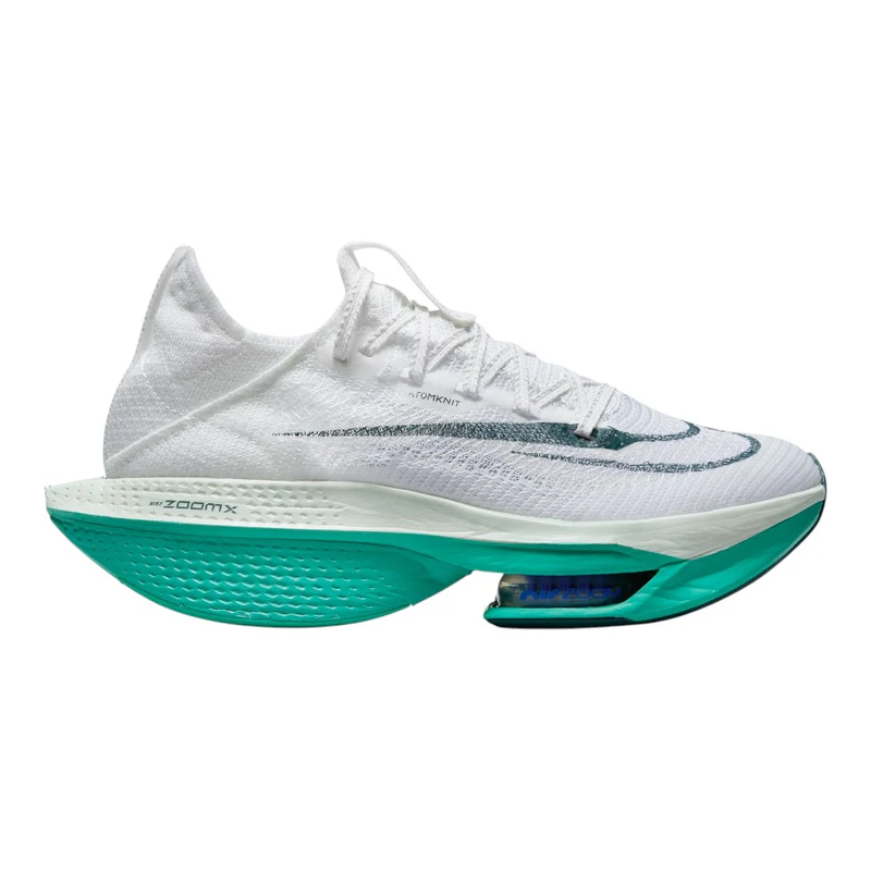 Nike Womens Air Zoom Alphafly Next% 2 Running Shoes (White/Deep Jungle