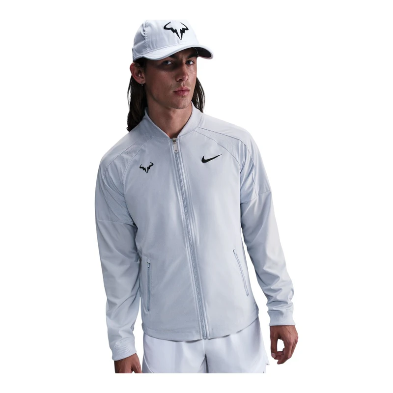 Nike Mens Rafa MNK Dri-Fit Jacket (White) | Sportpursuit.com