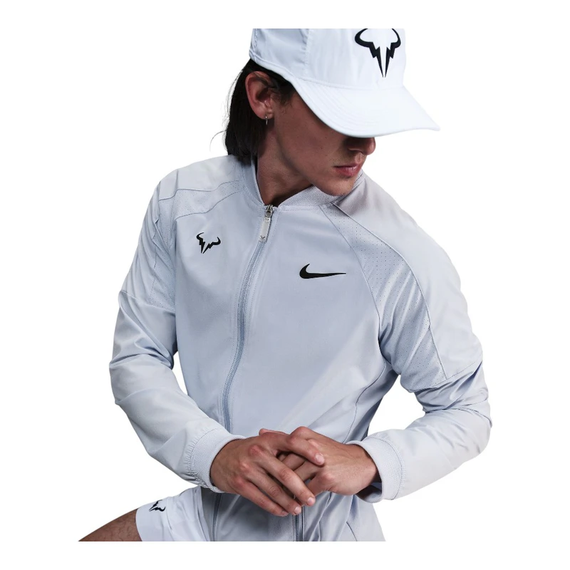 Nike Mens Rafa MNK Dri-Fit Jacket (White) | Sportpursuit.com