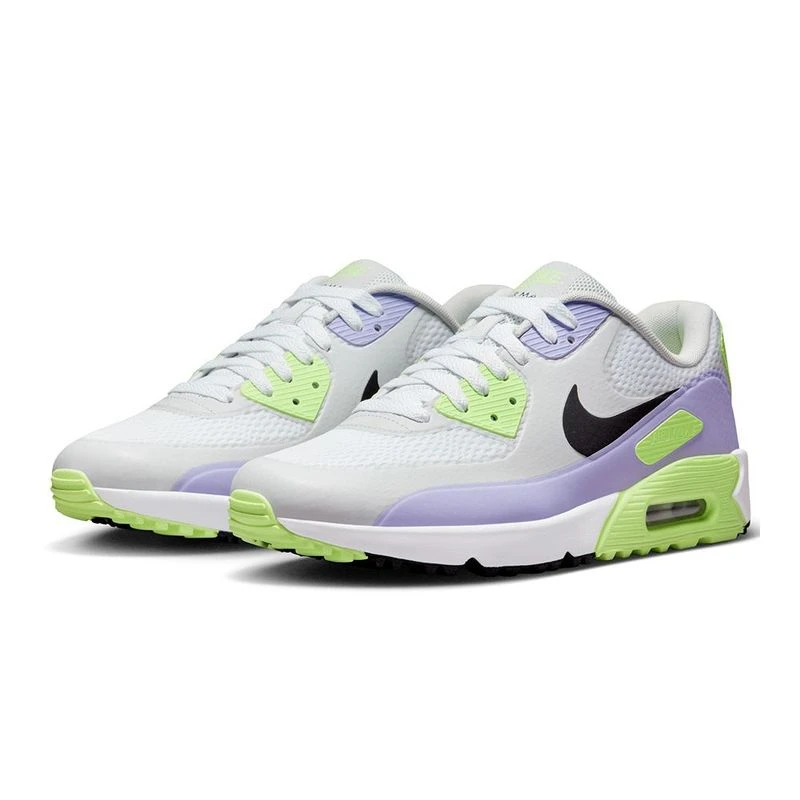 Nike Air Max 90 G Golf Shoes (White/Black/Lilac/Barely Grape) | Sportp