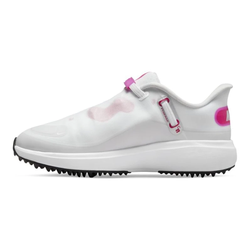 Nike Womens React Ace Tour Golf Shoes (White/Pink Prime/Photon Dust/Bl