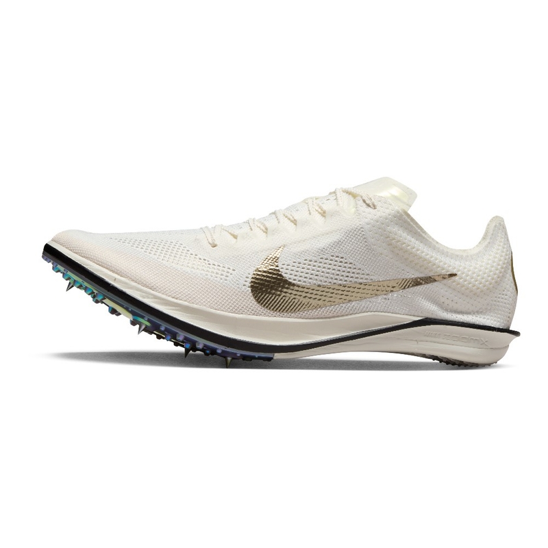 Nike Mens ZoomX Dragonfly 2 Elite JI Spikes (Sail/Mtlc Gold Grain-Medi