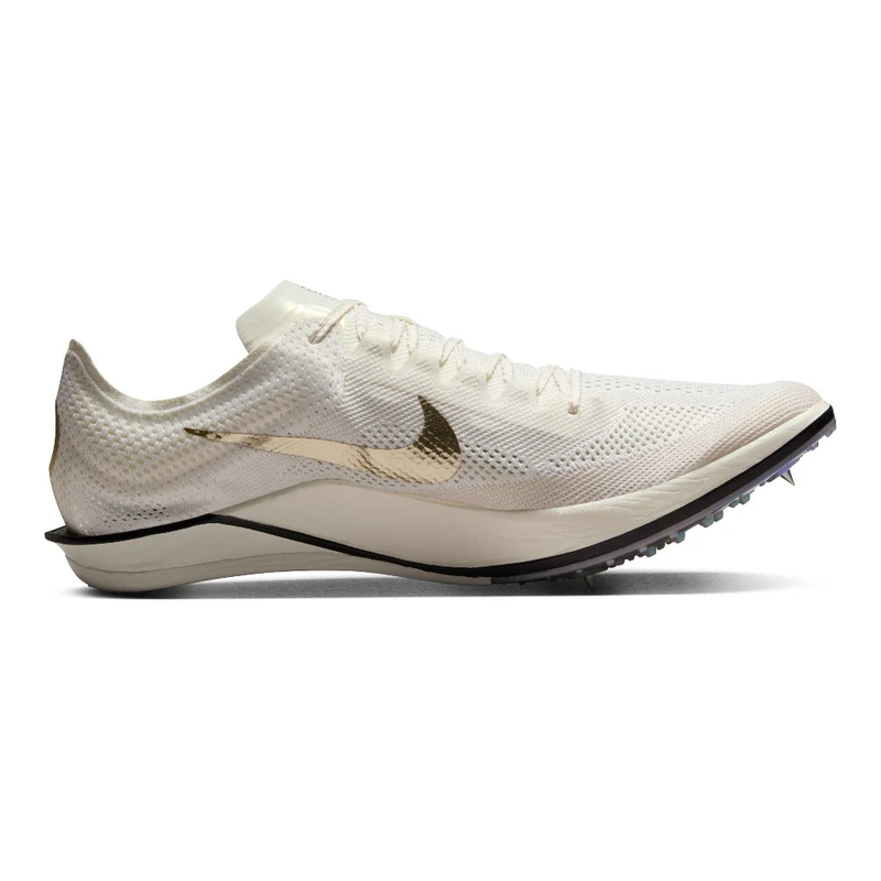 Nike Mens ZoomX Dragonfly 2 Elite JI Spikes (Sail/Mtlc Gold Grain-Medi