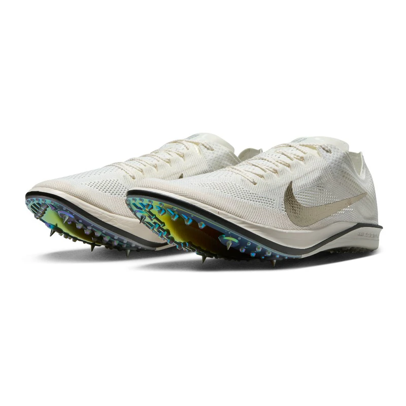 Nike Mens ZoomX Dragonfly 2 Elite JI Spikes (Sail/Mtlc Gold Grain-Medi