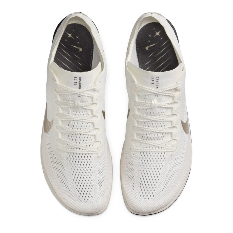 Nike Mens ZoomX Dragonfly 2 Elite JI Spikes (Sail/Mtlc Gold Grain-Medi
