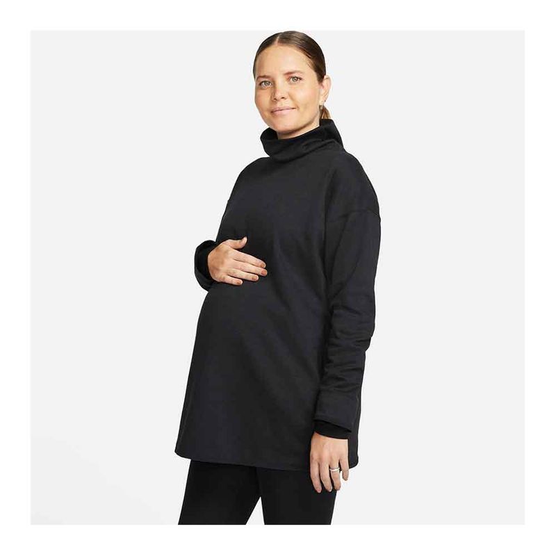 Nike Womens Dri-FIT CQ9286 Pullover (Black/Black/White) | Sportpursuit
