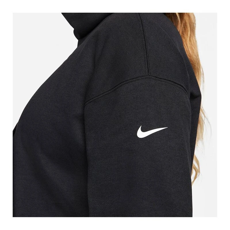 Nike Womens Dri-FIT CQ9286 Pullover (Black/Black/White) | Sportpursuit
