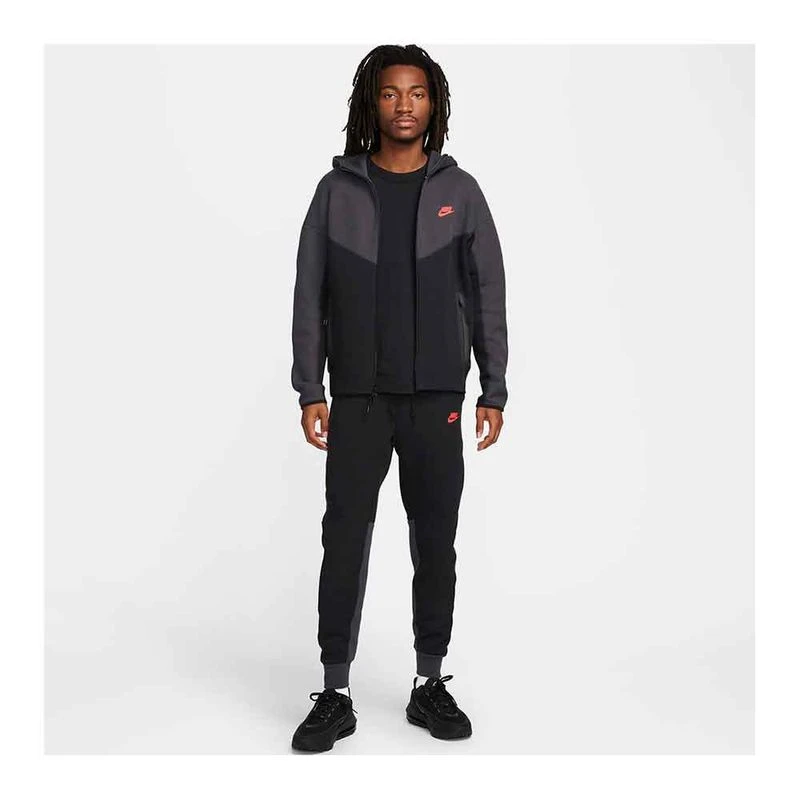 Nike Mens Tech Trousers (Black/Dk Smoke Grey/Lt Crimson) | Sportpursui