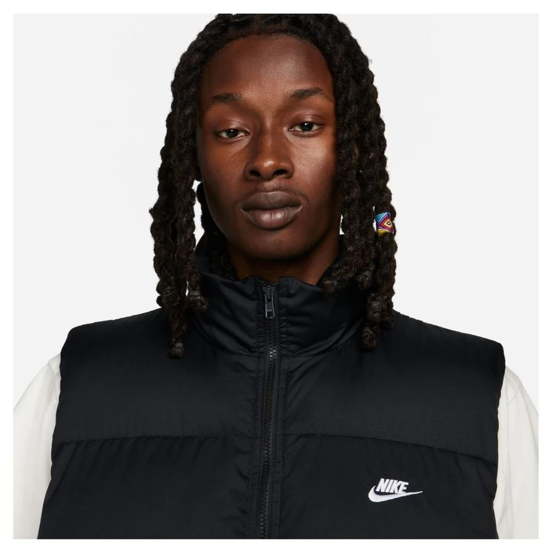 Nike Mens Nike Sportswear Club PrimaLoft® Vest (Black/White) | Sportpu