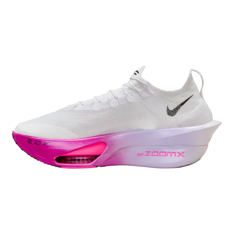 Nike Mens Alphafly 3 Running Shoes (White/Black-Purple Agate-Vivid Gra