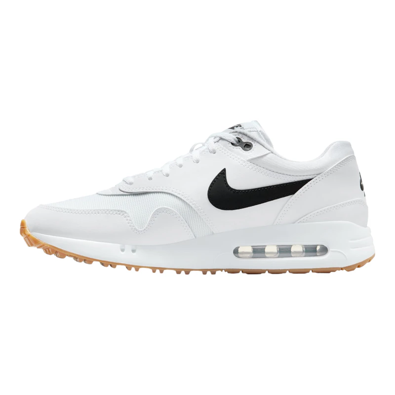Nike Mens Air Max 1 '86 OG G Golf Shoes (White/Black-Gum Med Brown) |