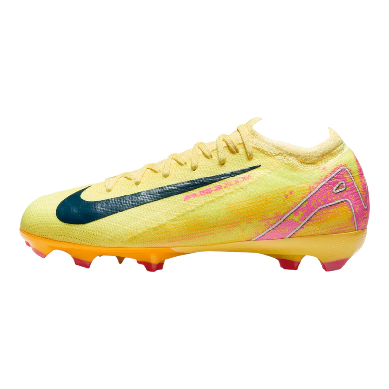 Nike Kids Zoom Vapor 16 Pro Km FG Firm Ground Football Boots (Yellow)