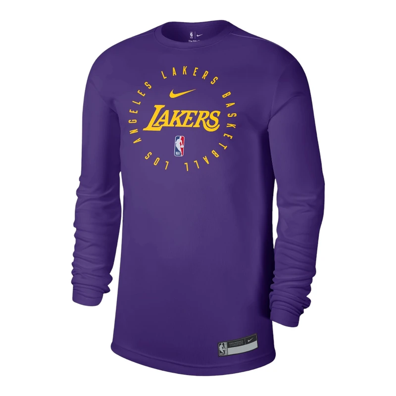 T-shirt De Sport A4 Manches Longues - Violet, Taille XL, 100% Polyester (neuf Sans étiquette)