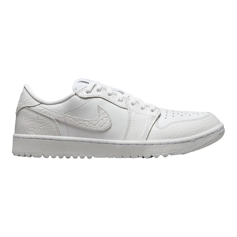 Nike Mens Air Jordan 1 Low G Golf Shoes (White/White-Pure Platinum) |