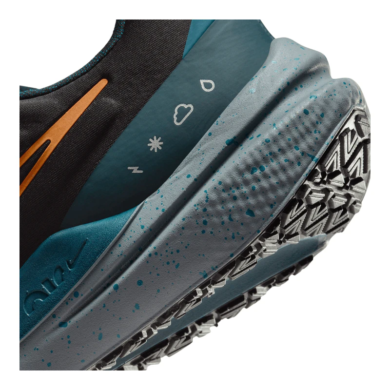 Nike Mens Air Winflo Shield Running Shoes (Black/Safety  display picture 3