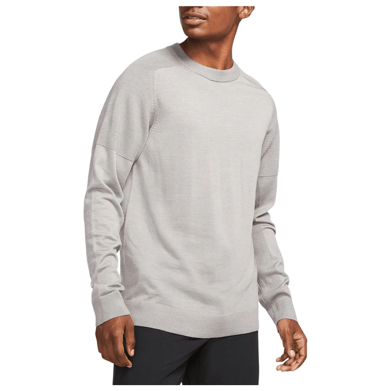 Nike Mens Tiger Woods Knit Golf Long Sleeve Top (Dust/Black) | Sportpu