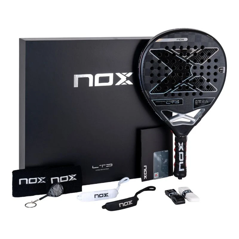 Nox Padel Mens Pack At Genius Limited Edition 2024 Padel Racquet (Blac