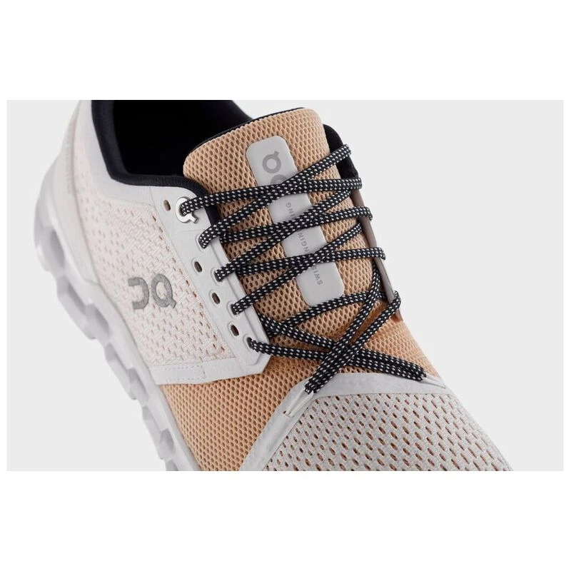 On Running Womens Cloudstratus 1 Running Shoes (White/Almond) | Sportp
