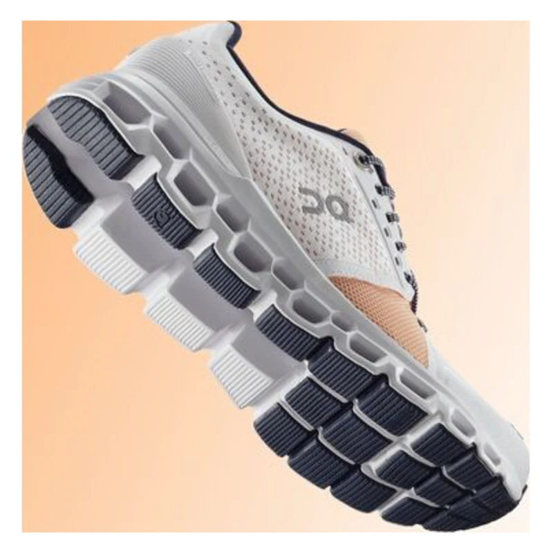 On Running Womens Cloudstratus 1 Running Shoes (White/Almond) | Sportp