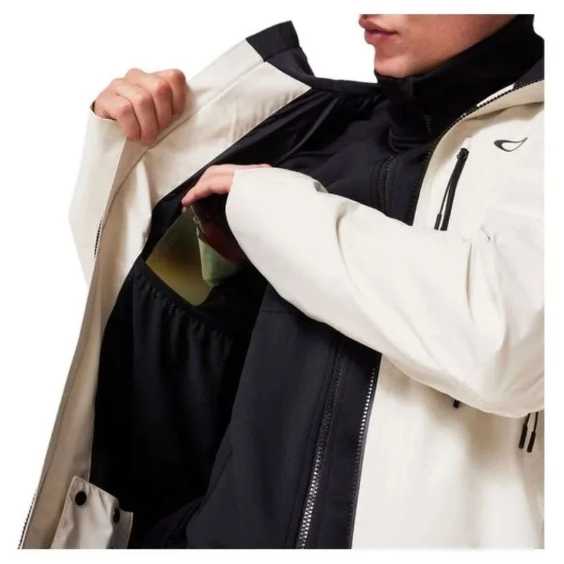 Oakley Mens Unbound Gore-Tex Shell 2.0 Jacket (White) | Sportpursuit.c