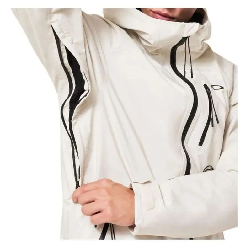 Oakley Mens Unbound Gore-Tex Shell 2.0 Jacket (White) | Sportpursuit.c