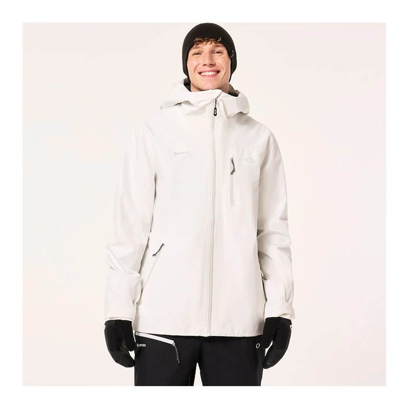 Oakley Mens Unbound Gore-Tex Shell Jacket (White) | Sportpursuit.com