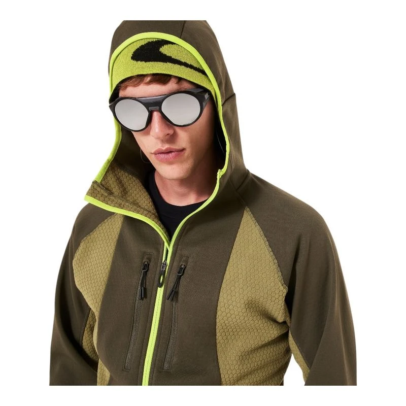 Oakley Mens Drift Tech Fleece Hoody (Green) | Sportpursuit.com
