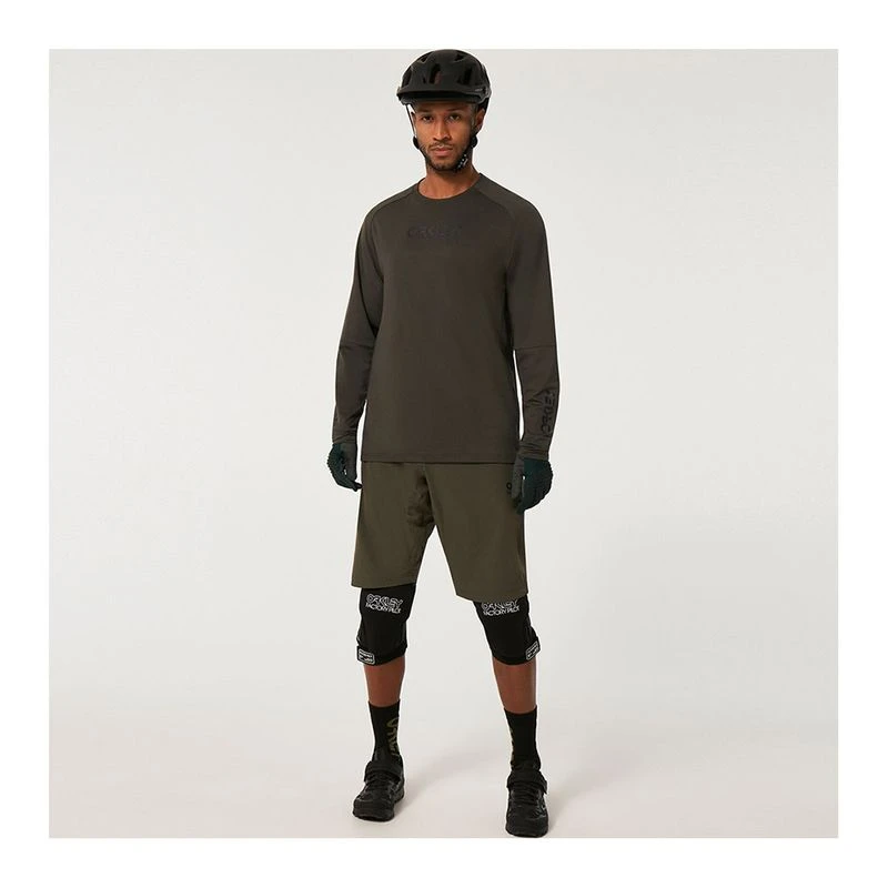 Oakley Mens Factory Pilot RC Bib Shorts (Green) | Sportpursuit.com
