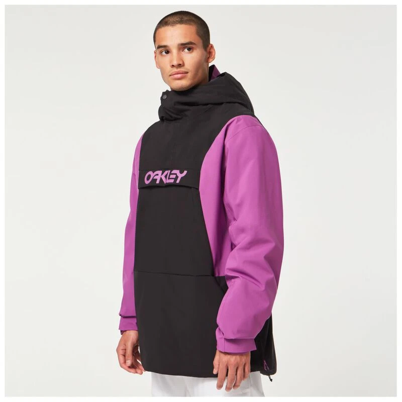 Oakley Mens TNP TBT Anorak Ski Jacket (Blackout/Ultra Purple) | Sportp