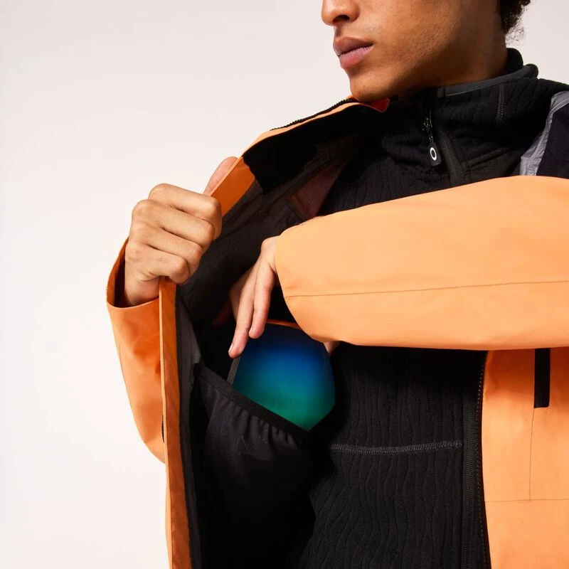 Oakley Mens Bowls Gore-Tex Pro Shell Jacket (Soft Orange) | Sportpursu