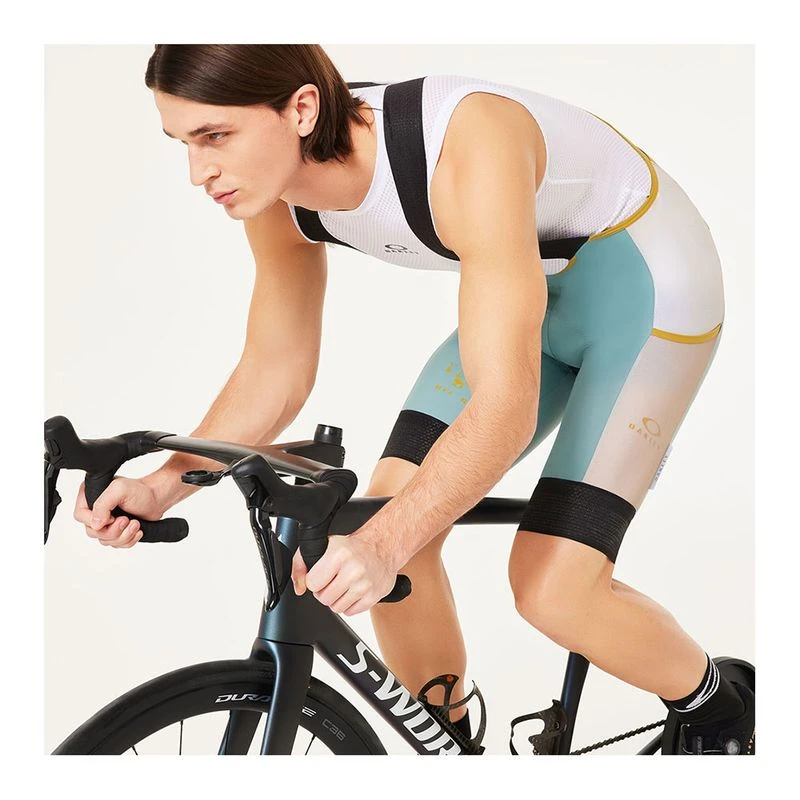 Oakley Mens Off Grid Cargo Bib Bib Shorts (Blue) | Sportpursuit.com