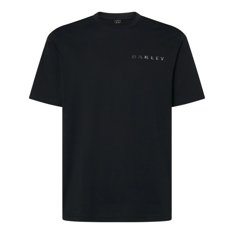 Oakley Mens Ellipse Bark Metal Short-Sleeve T-Shirt (Black) | Sportpur