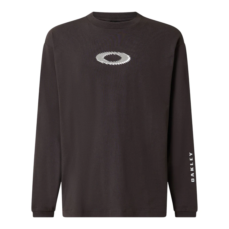 Oakley Mens New Retro 1.7 Long Sleeve T-Shirt (Grey) | Sportpursuit.co