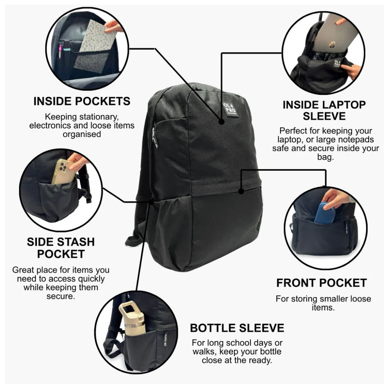 Olpro Waterproof Rucksack Olpro Rucksack 30L Rucksack (Black) | Sportpursuit.com