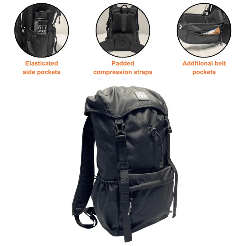 Olpro Rucksack 40L Rucksack (Black) | Sportpursuit.com
