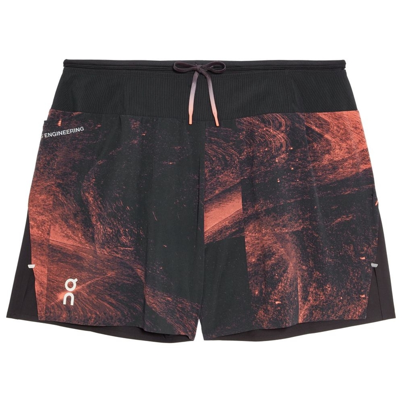 ON Ultra Shorts メンズ M 黒/オレンジ On Running Mens Ultra Shorts (Black) | Sportpursuit.com