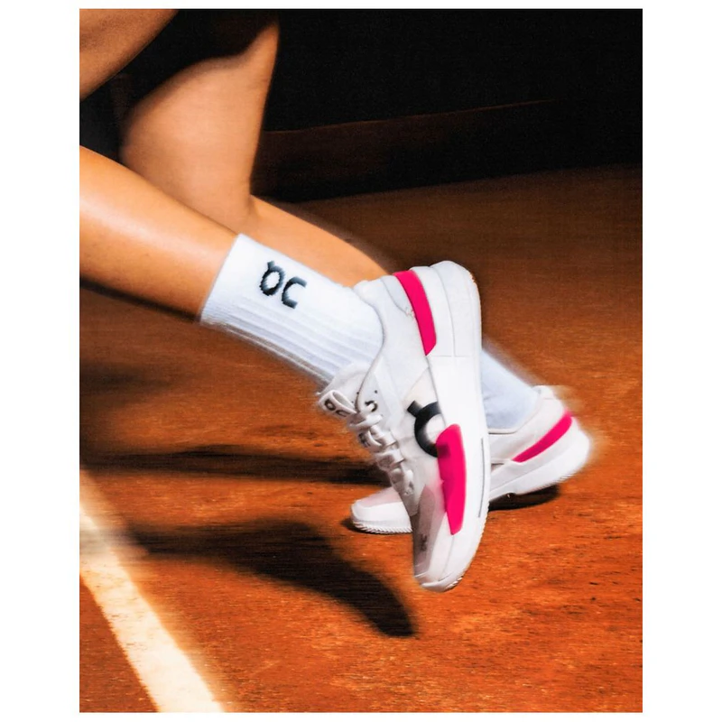 On Running Mens THE ROGER Pro 2 Clay Clay Tennis Shoes (White/Pink) |